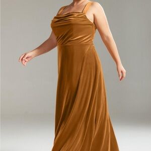 NEW AW Lally Bridal Gold Gown